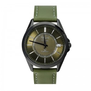 Alexandre Christie AC 8649 Black Green Leather Man MDLIPGN
